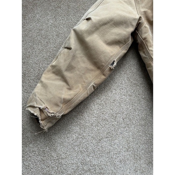 Vtg Carhartt Coat Men's 46 Quilt Lined CQ186 CQ185 Chore Ranch Corduroy Collar - Picture 13 of 16